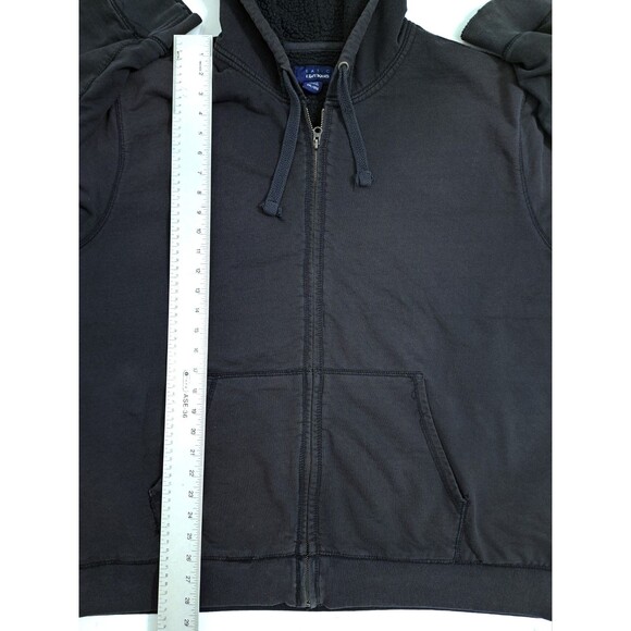 Basic Editions 2XL Men’s Fleece Lined Hoodie Zip Black Workwear Heavyweight - Picture 10 of 11